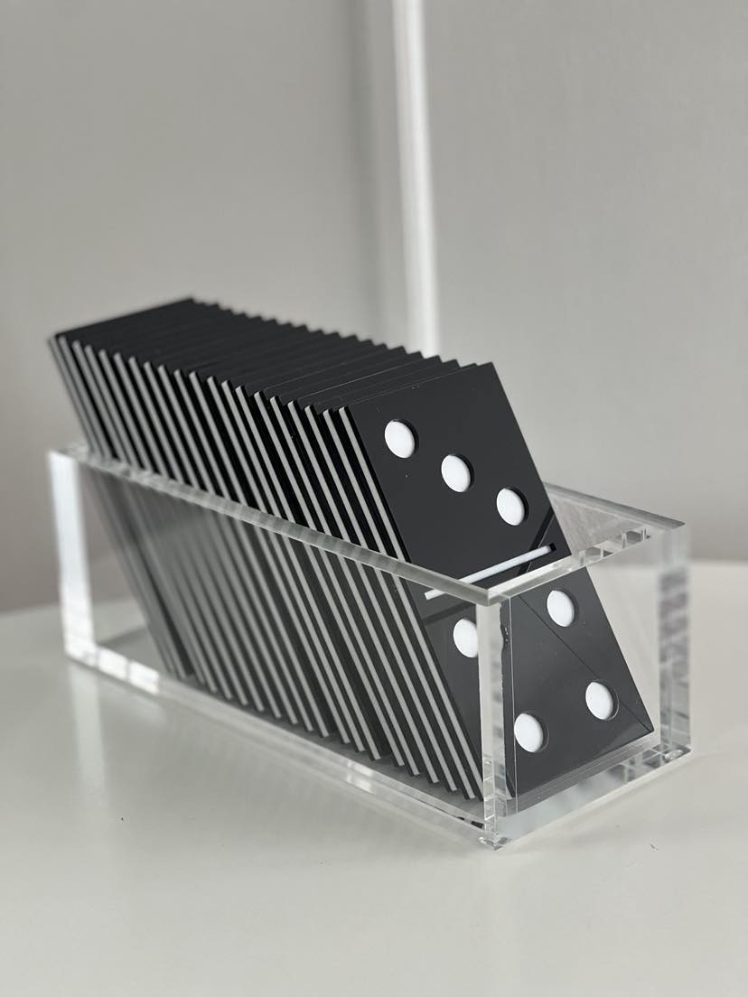 Acrylic Domino Set – Tray