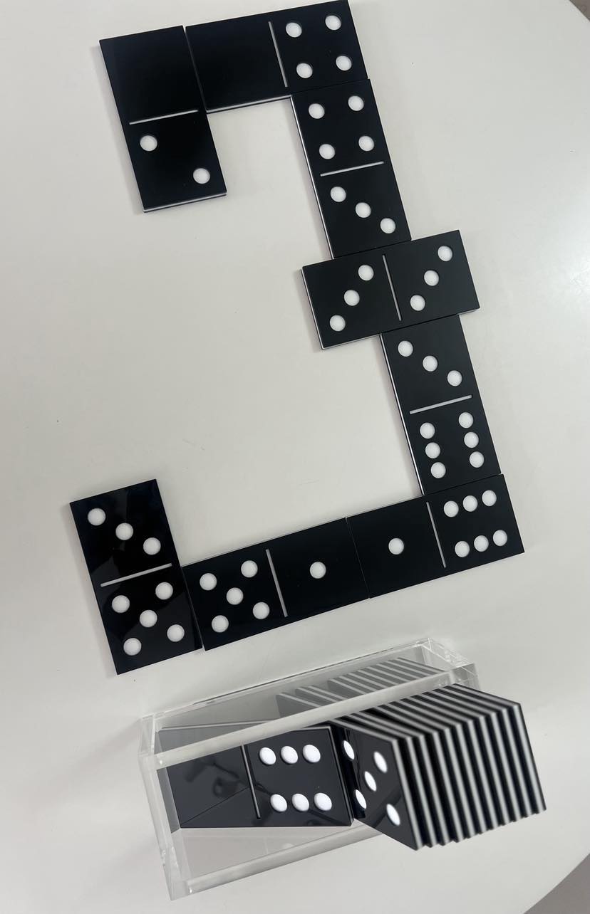 Acrylic Domino Set – Tray