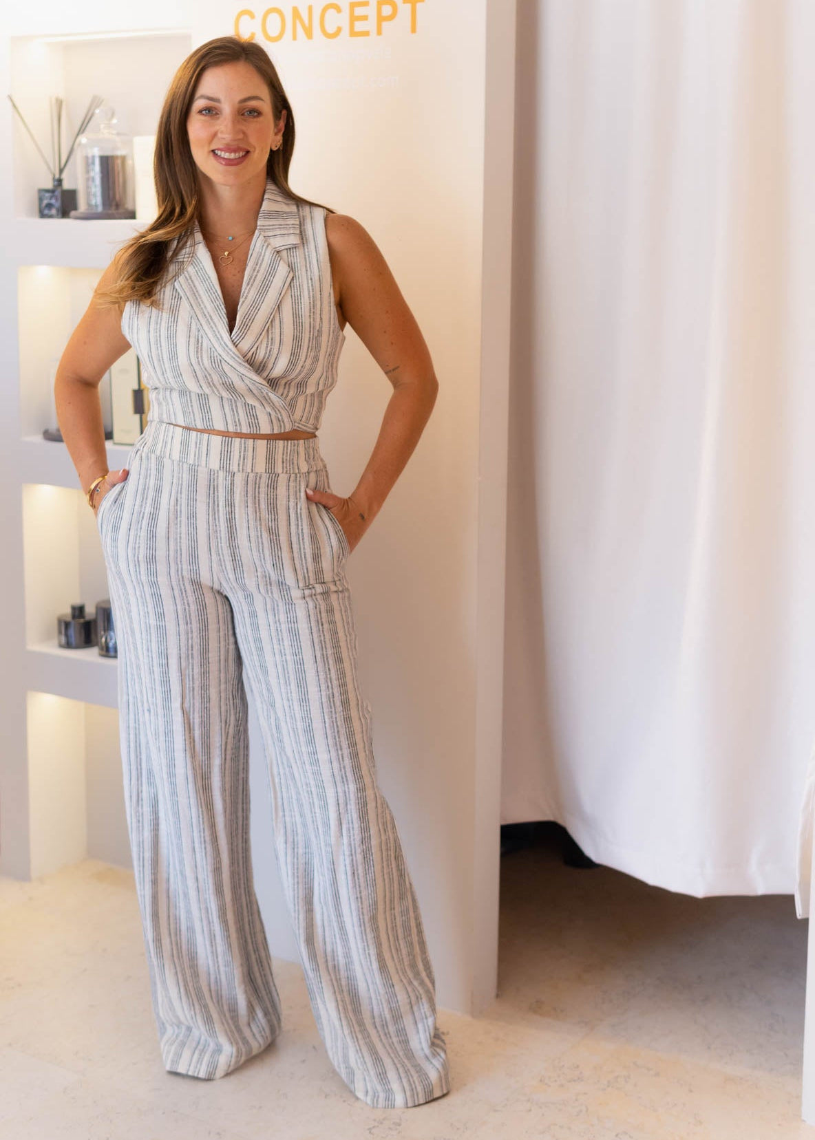 Set Lino Lineas Azules