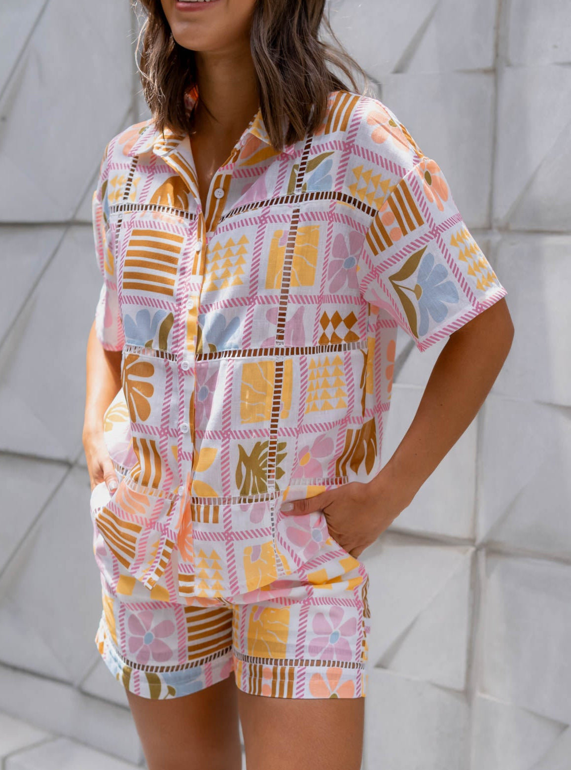 Set Short Estampado Multicolor