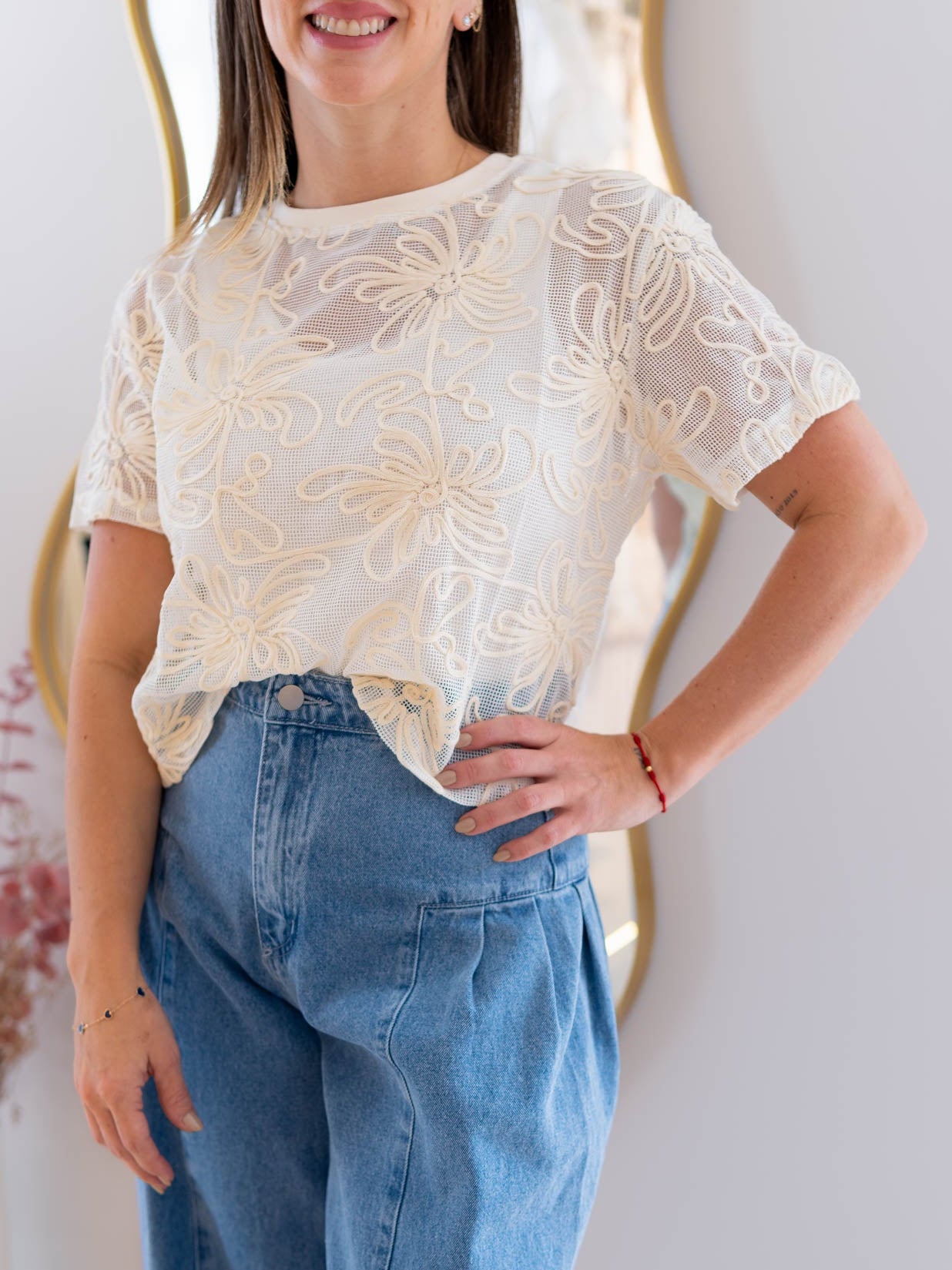 Blusa Transparencia Detalles