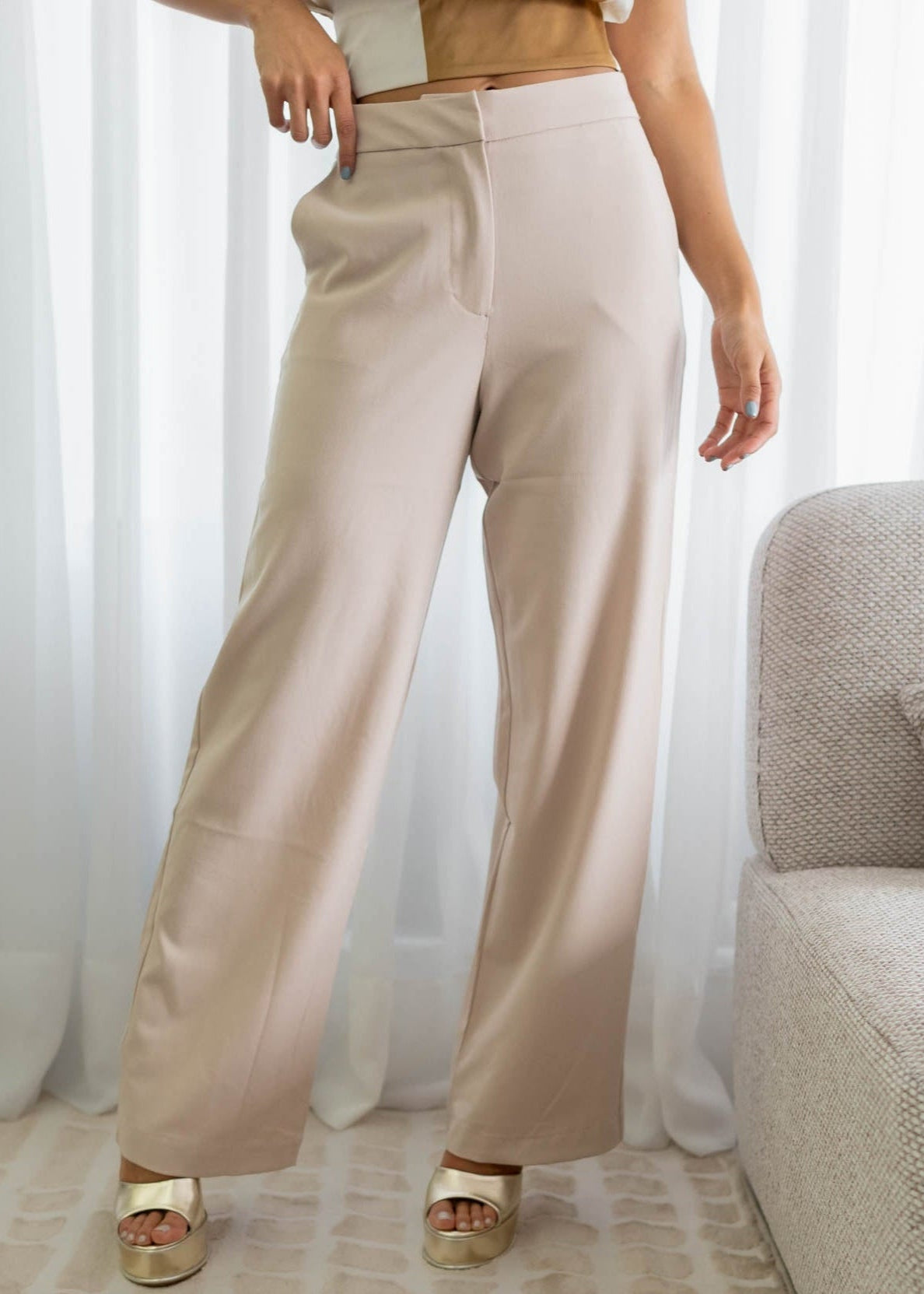 Pantalon Beige