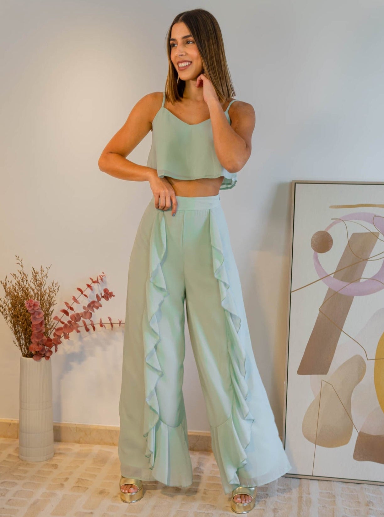 Set Menta Volados