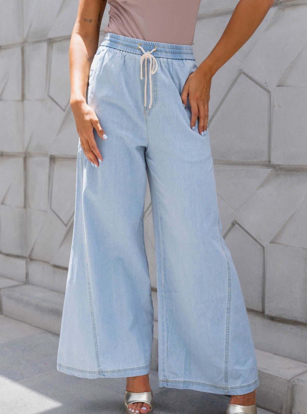 Pantalon Tipo Jean Suelto