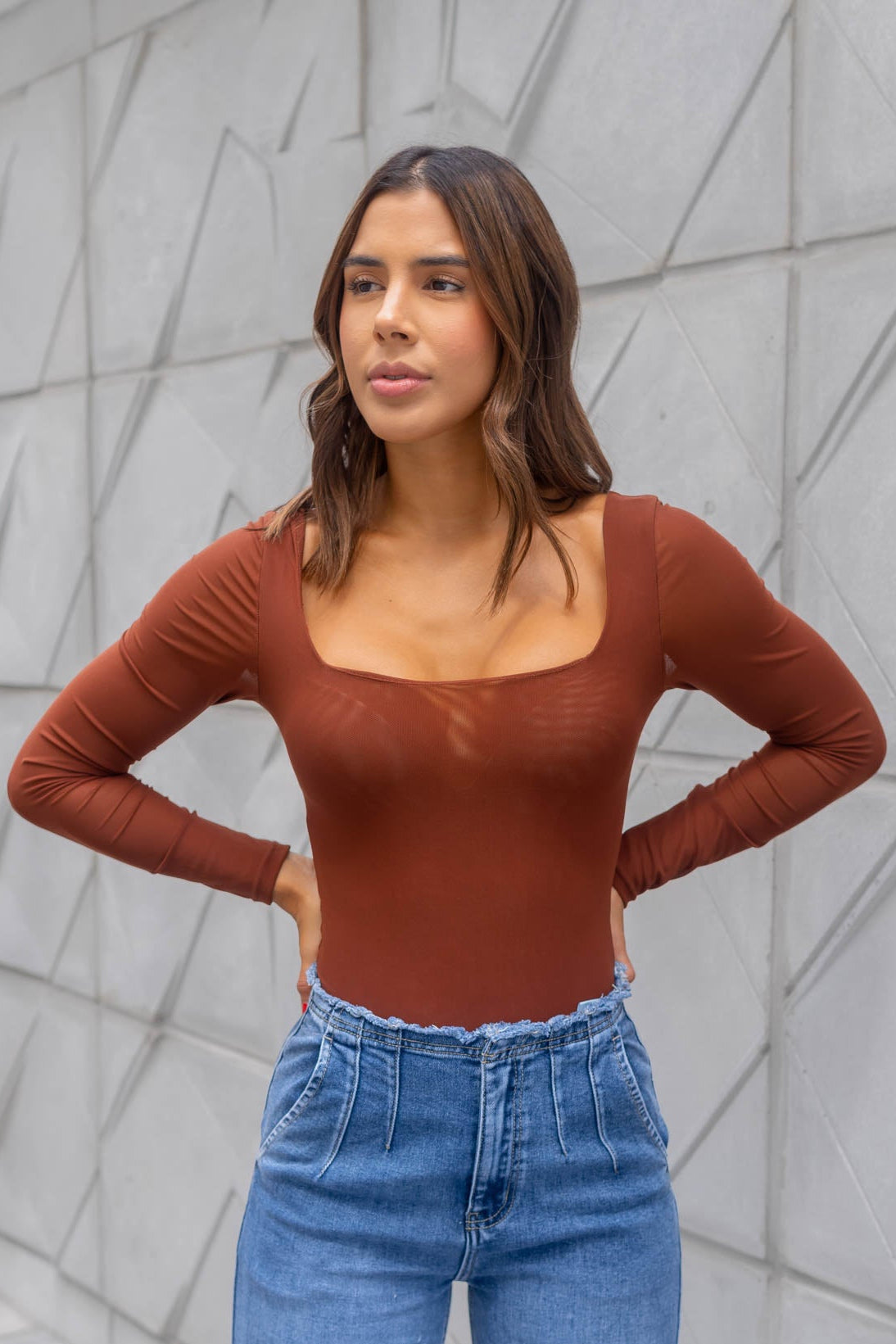 Body Mesh Manga Larga