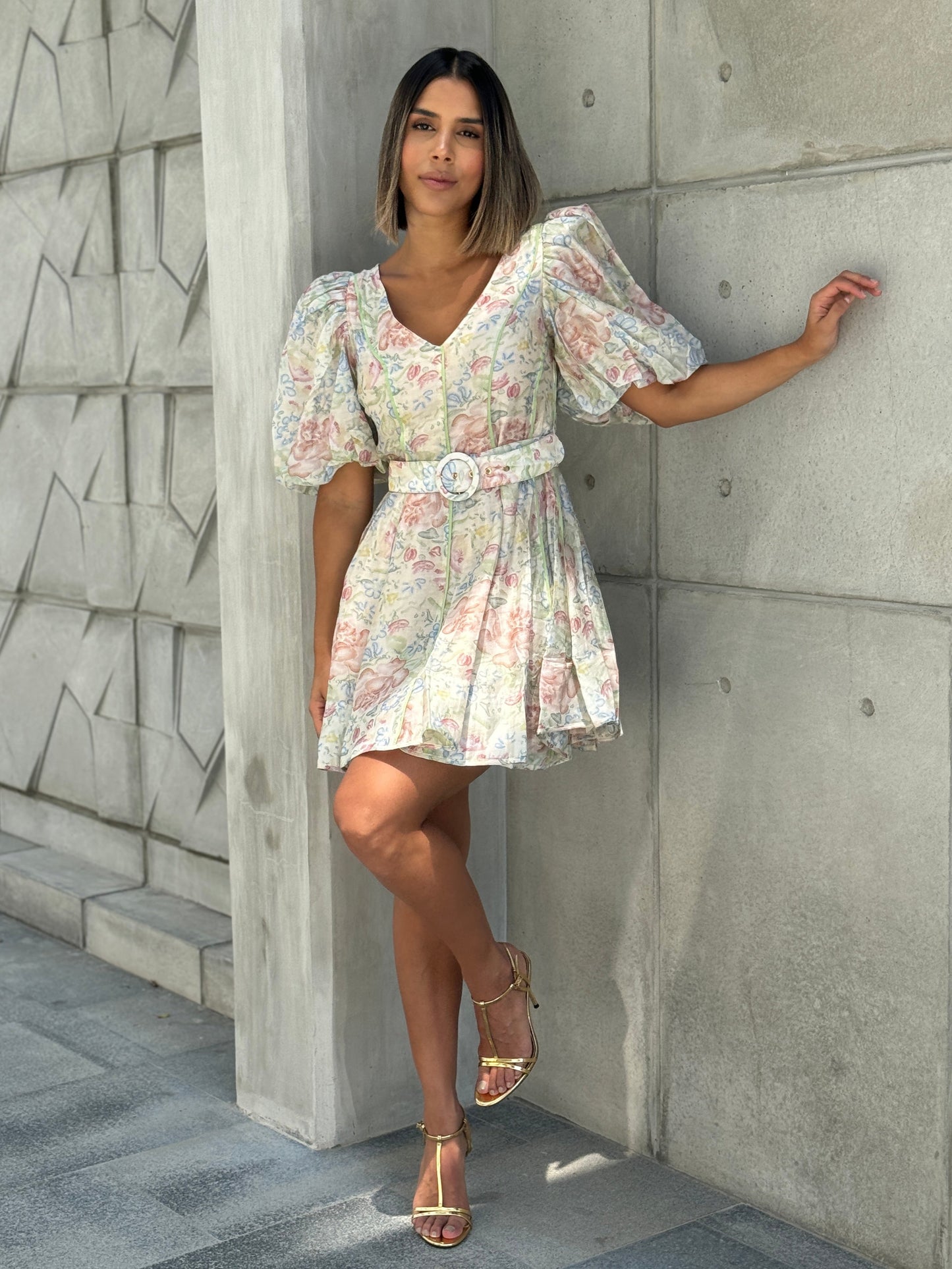 Vestido Corto Floral