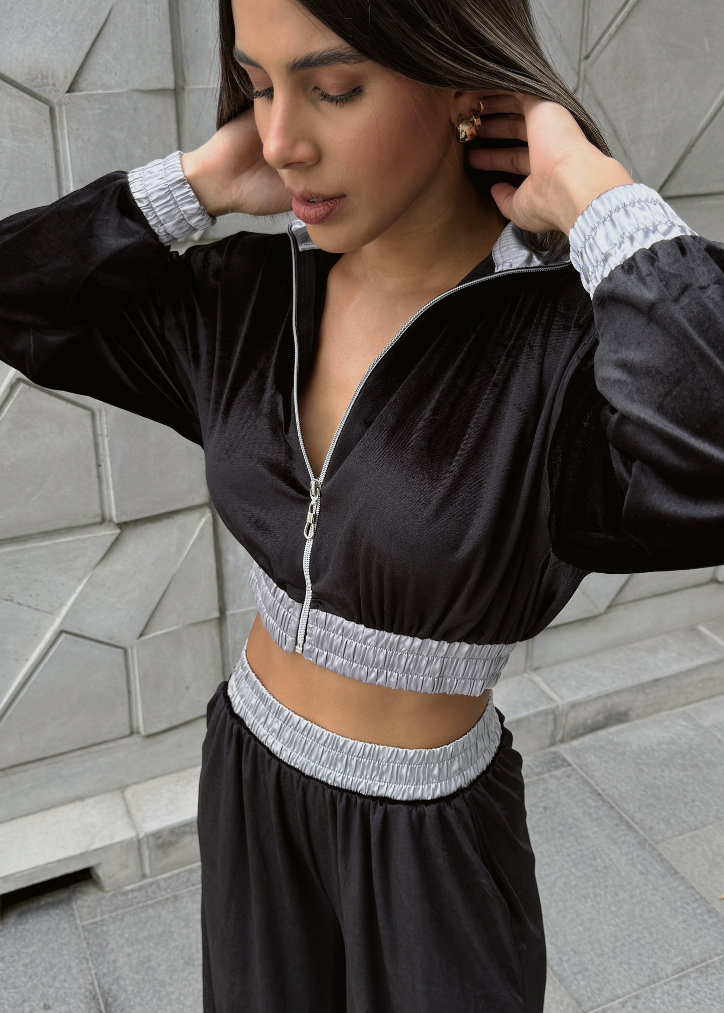 Set Comfy Gamuza Negro