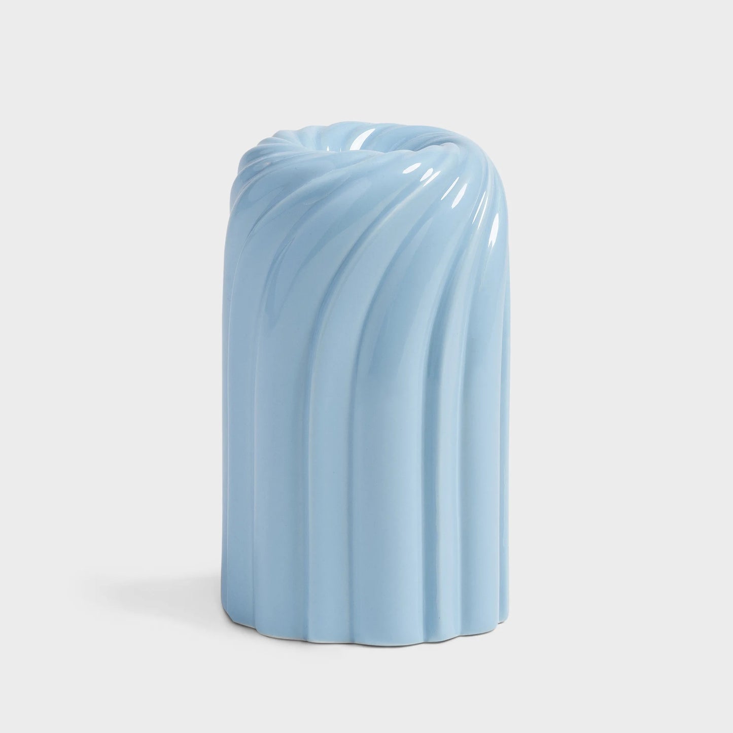 Candle Holder Turban Light Blue