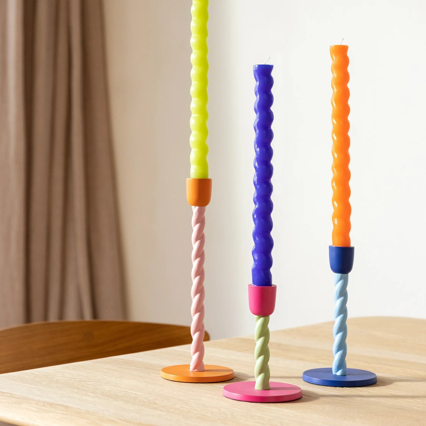 Candle Holder Helix Blue