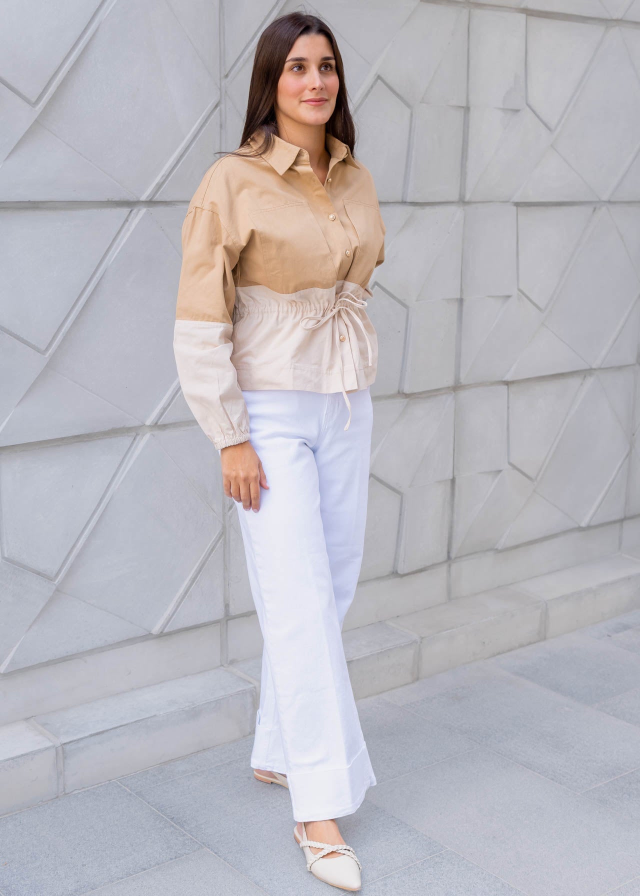 Jean Blanco Bota Doblada