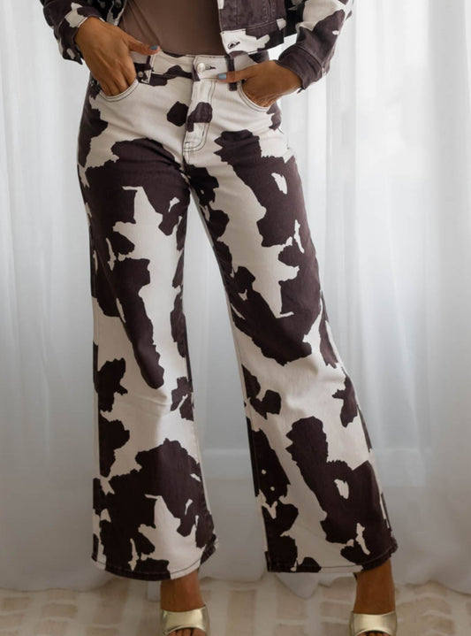 Pantalon Print Cow