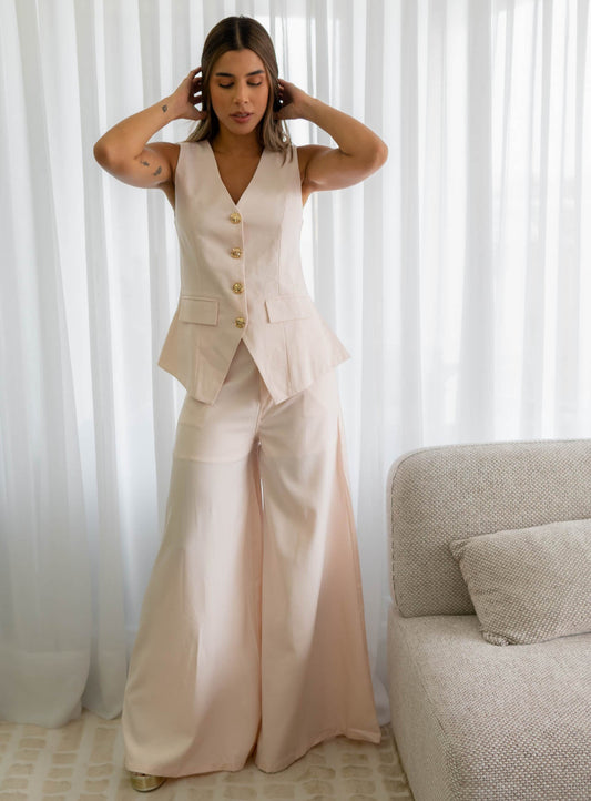 Set Chaleco Rosa
