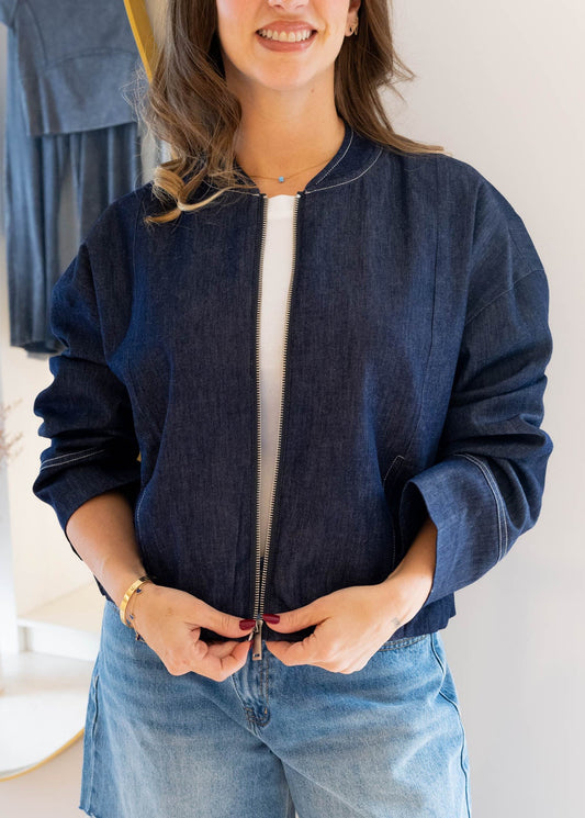 Chaqueta Jean Oscuro