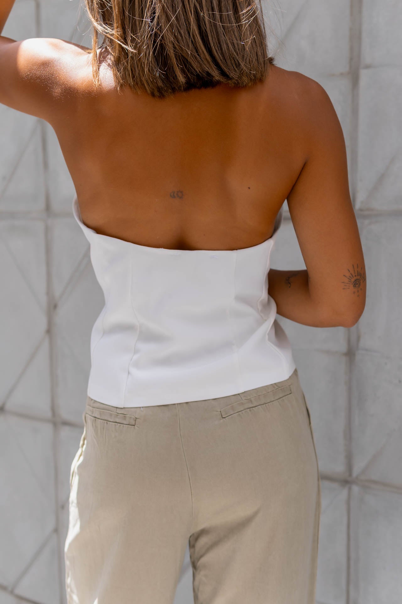 Blusa Blanca Escotada