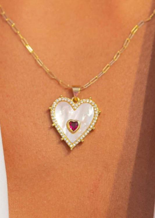 Dije Corazon Blanco