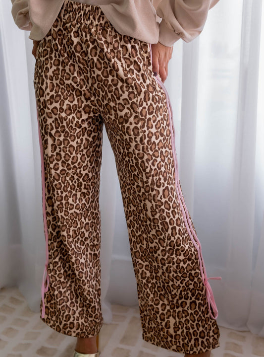 Pant Animal Print Lineas Rosa