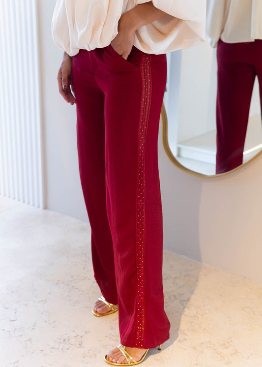 Pantalon Lateral Transparencia y Brillo