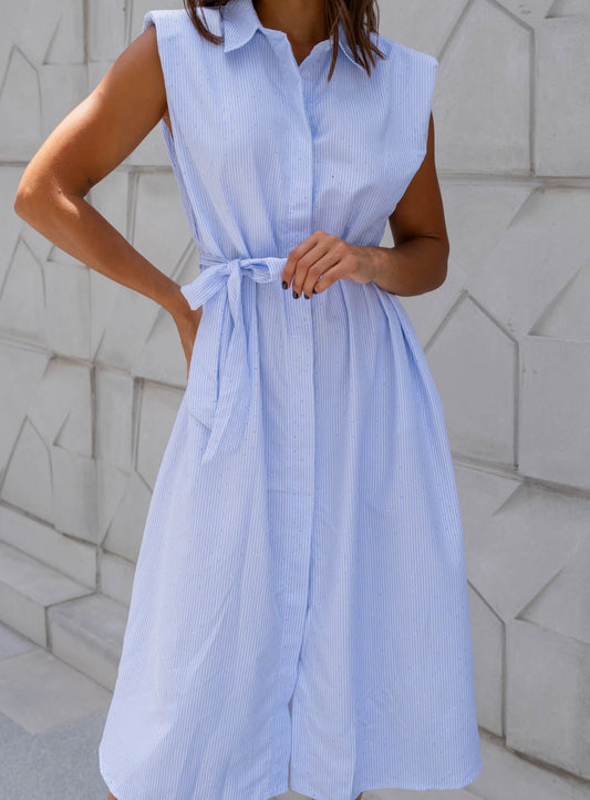 Vestido Azul Brillos