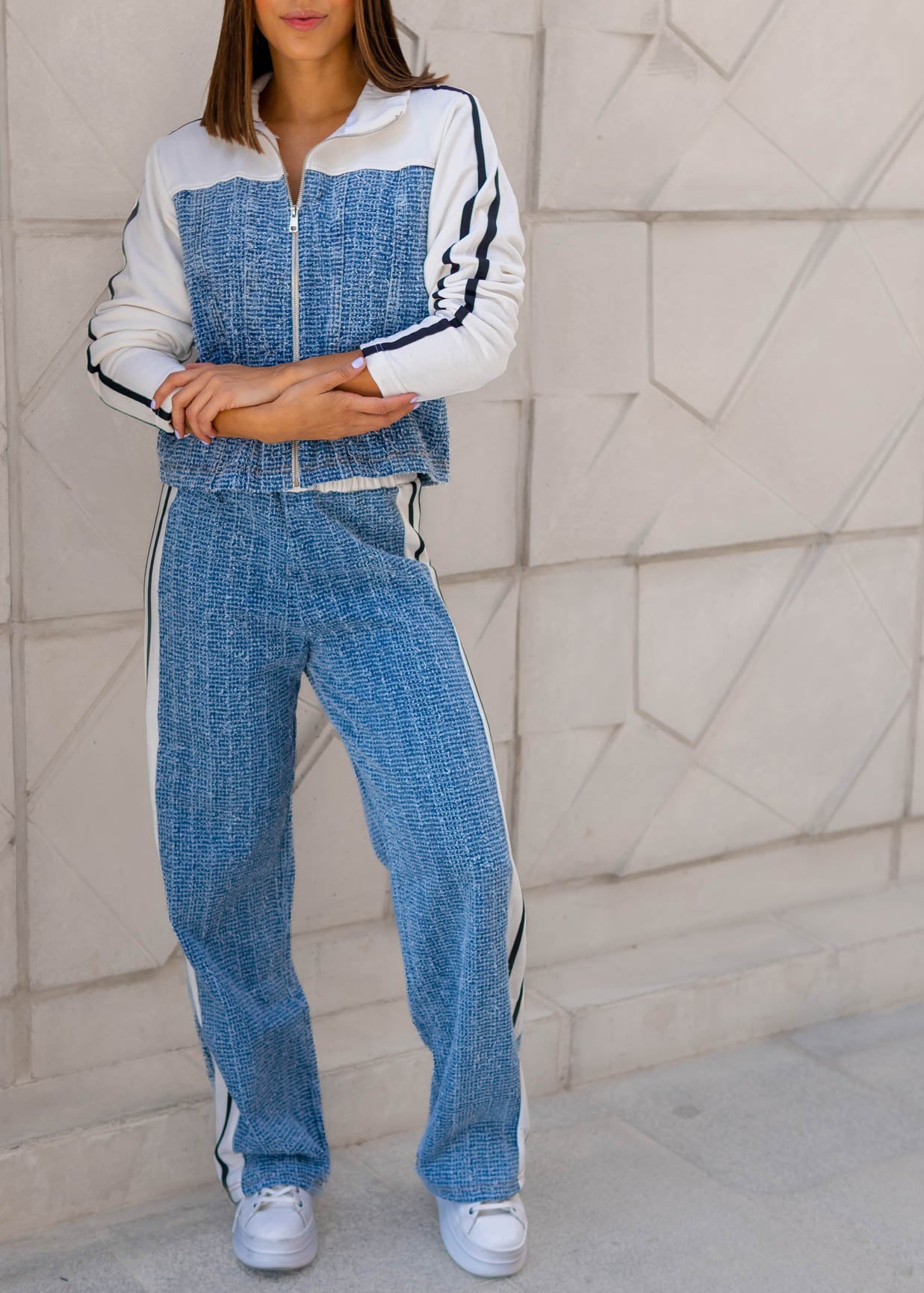 Set Comfy Jean Detalles Lineas