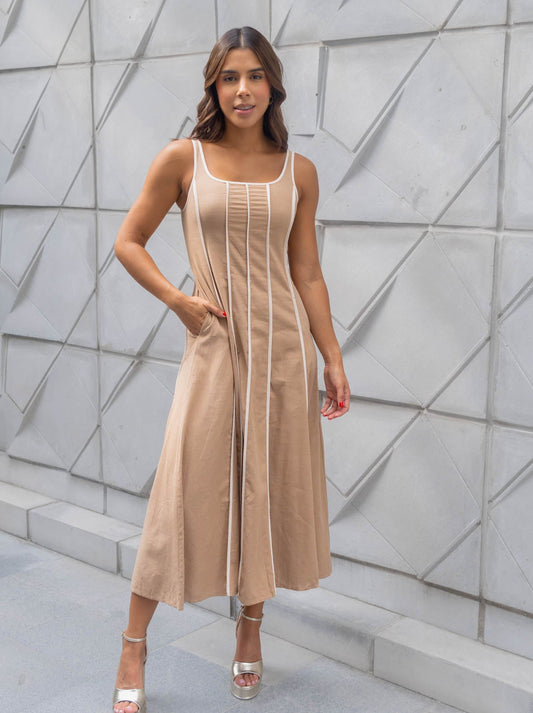 Vestido Beige