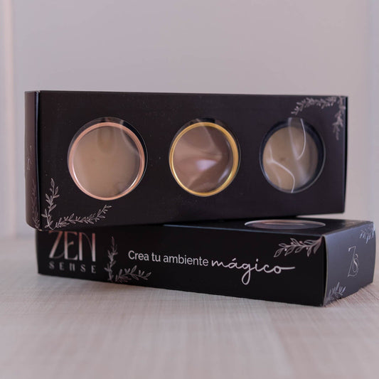 Set 3 Velas Zen Sense 2 Oz Lata