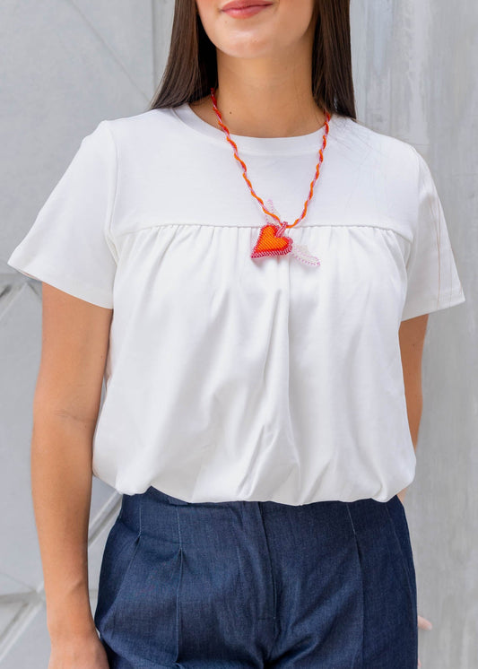 Franela Blanca Bombache