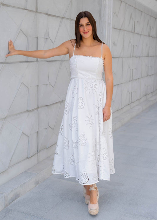 Vestido Blanco Detalles
