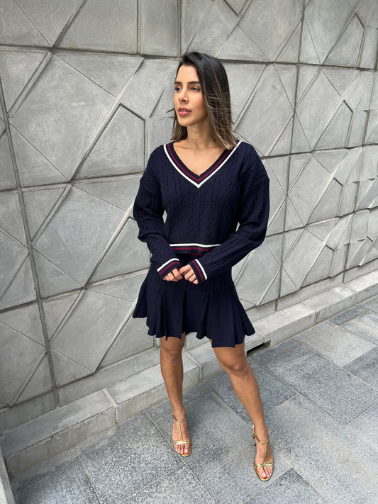 Set Falda Azul
