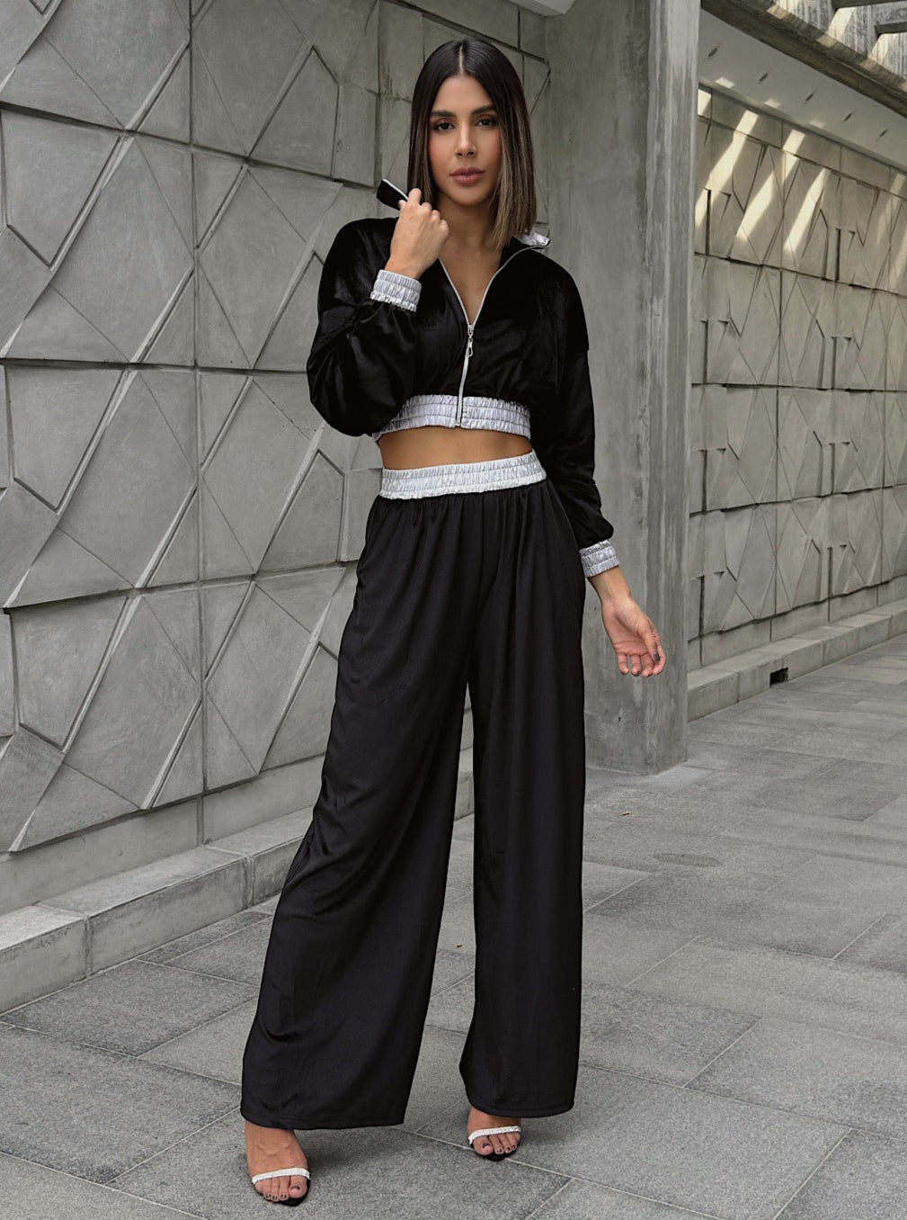 Set Comfy Gamuza Negro