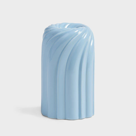 Candle Holder Turban Light Blue