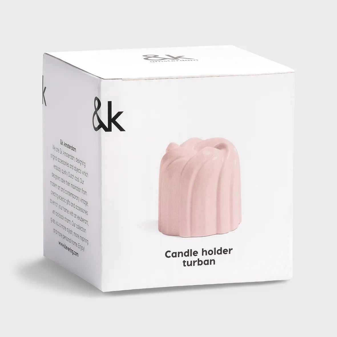 Candle Holder Turban Pink