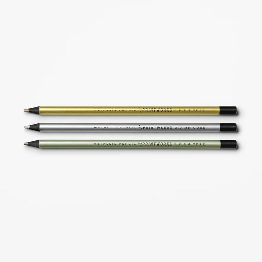 Pencils, Metallic 3 pack